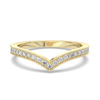 GSD V-Shaped Wedding ring