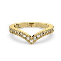 GSD V-Shaped Wedding ring