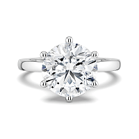 Ariel Side Stones Ring with IGI LG Diamonds 2.03cts Total Weight