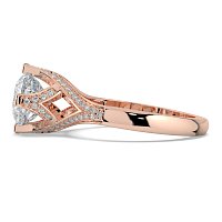 Tulip with Lattice-Shaped Pave Petals