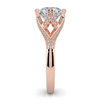 Tulip with Lattice-Shaped Pave Petals