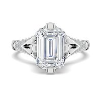 Tulip with Lattice-Shaped Pave Petals
