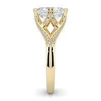 Tulip with Lattice-Shaped Pave Petals