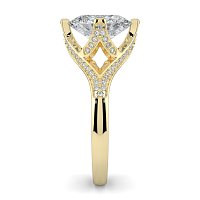 Tulip with Lattice-Shaped Pave Petals