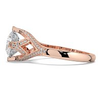 Tulip with Lattice-Shaped Pave Petals