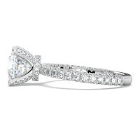 Tulip with Diamond Crown and Claw Set Diamond on Band