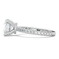 Tulip with Diamond Crown and Claw Set Diamond on Band