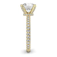 Tulip with Diamond Crown and Claw Set Diamond on Band