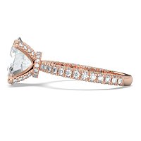 Tulip with Diamond Crown and Claw Set Diamond on Band