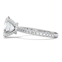 Tulip with Diamond Crown and Claw Set Diamond on Band