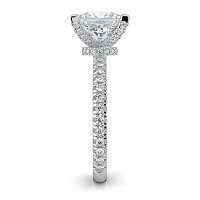 Tulip with Diamond Crown and Claw Set Diamond on Band
