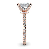 Tulip with Diamond Crown and Claw Set Diamond on Band