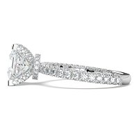 Tulip with Diamond Crown and Claw Set Diamond on Band