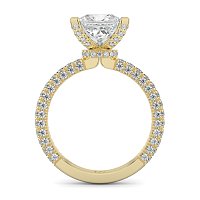 Tulip with Diamond Crown and Claw Set Diamond on Band
