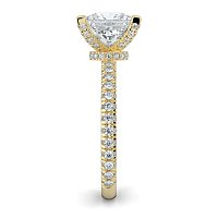 Tulip with Diamond Crown and Claw Set Diamond on Band