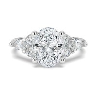 Cluster with Round and Marquise Side Stones