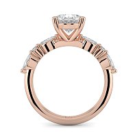 Cluster with Round and Marquise Side Stones