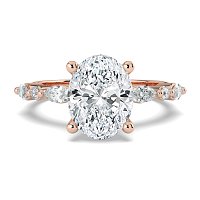Cluster with Round and Marquise Side Stones