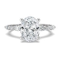 Cluster with Round and Marquise Side Stones