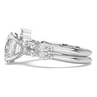 Cluster with Round and Marquise Side Stones