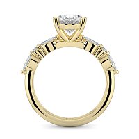 Cluster with Round and Marquise Side Stones