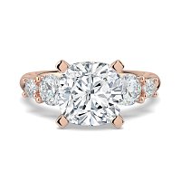 Cara Side Stones with 4 Accent Diamonds