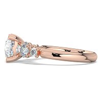 Cara Side Stones with 4 Accent Diamonds