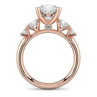 Cara Side Stones with 4 Accent Diamonds
