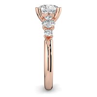Cara Side Stones with 4 Accent Diamonds