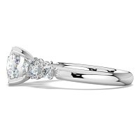 Cara Side Stones with 4 Accent Diamonds