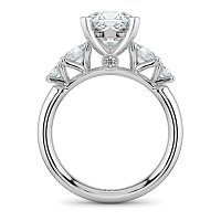 Cara Side Stones with 4 Accent Diamonds