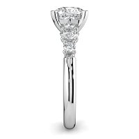 Cara Side Stones with 4 Accent Diamonds