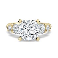 Cara Side Stones with 4 Accent Diamonds