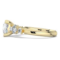 Cara Side Stones with 4 Accent Diamonds