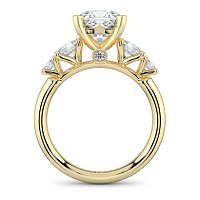 Cara Side Stones with 4 Accent Diamonds