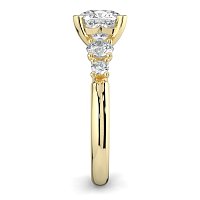 Cara Side Stones with 4 Accent Diamonds