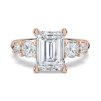 Cara Side Stones with 4 Accent Diamonds