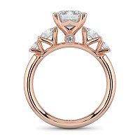 Cara Side Stones with 4 Accent Diamonds