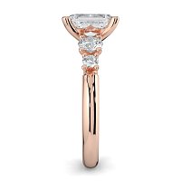 Cara Side Stones with 4 Accent Diamonds