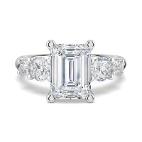 Cara Side Stones with 4 Accent Diamonds