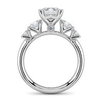 Cara Side Stones with 4 Accent Diamonds