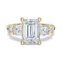 Cara Side Stones with 4 Accent Diamonds
