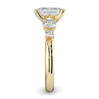 Cara Side Stones with 4 Accent Diamonds