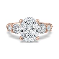 Cara Side Stones with 4 Accent Diamonds