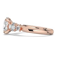 Cara Side Stones with 4 Accent Diamonds