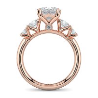 Cara Side Stones with 4 Accent Diamonds