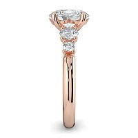 Cara Side Stones with 4 Accent Diamonds