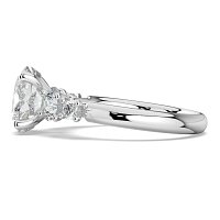Cara Side Stones with 4 Accent Diamonds