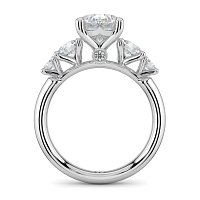 Cara Side Stones with 4 Accent Diamonds