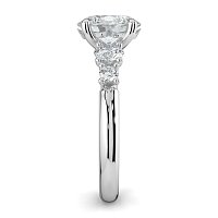 Cara Side Stones with 4 Accent Diamonds
